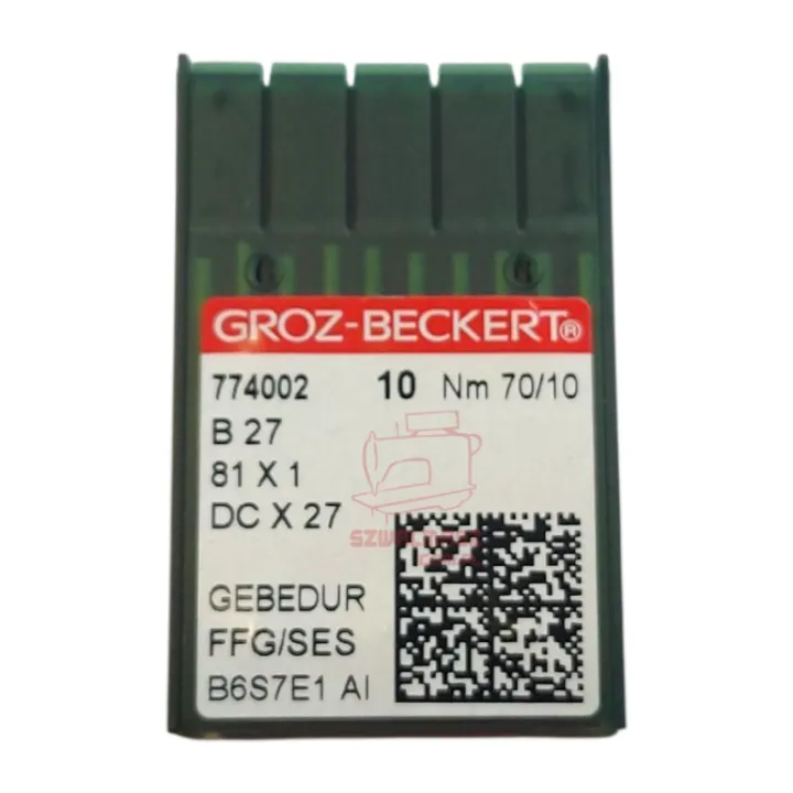 Igły GROZ-BECKERT Igły B27 Nm75/11 RG | SZWALMASZ Maciej Gajda |