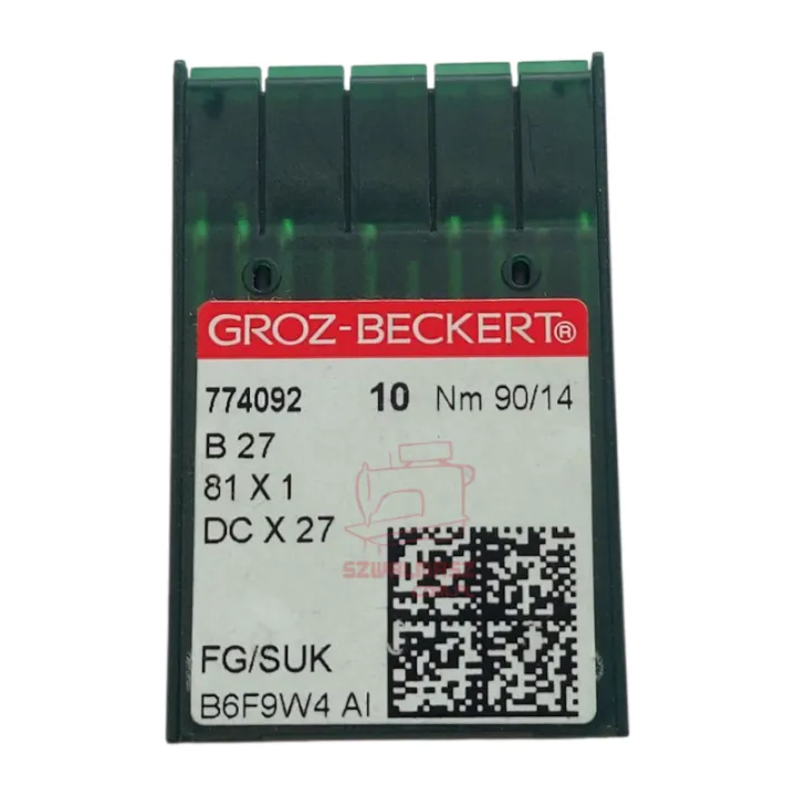 Igły GROZ-BECKERT Igły B27 Nm90/14 SES | SZWALMASZ Maciej Gajda |